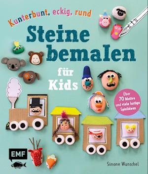 Kunterbunt, eckig, rund - Steine bemalen für Kids