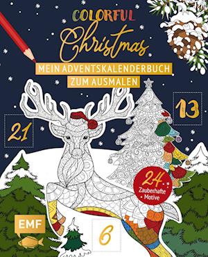 Mein Adventskalender-Buch zum Ausmalen: Colorful Christmas