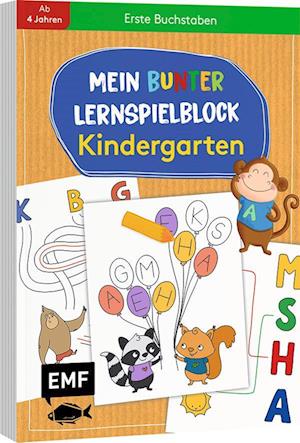 Mein bunter Lernspielblock - Kindergarten: Erste Buchstaben