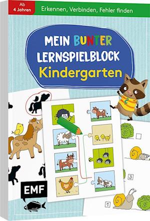 Mein bunter Lernspielblock - Kindergarten: Erkennen, Verbinden, Fehler finden