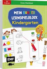 Mein bunter Lernspielblock - Kindergarten: Erste Malrätsel