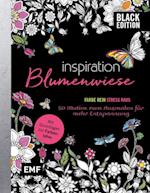 Black Edition: Blumenwiese - 50 Motive zum Ausmalen für mehr Entspannung