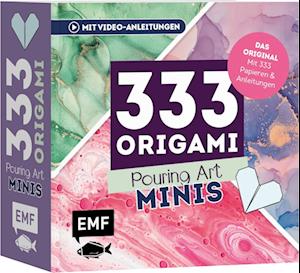 333 Origami Minis - Pouring Art - Dein dekorativer Wendeblock zum kreativen Falten & Notieren