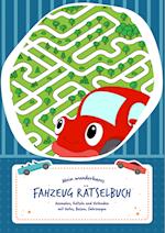 Rätselblock für Kinder (Fahrzeuge-Edition) - Rätsel für Kinder ab 6 Jahren - Logikrätsel, Malbuch, Labyrinthe und vieles mehr - Rätselspiele im Rätselbuch und Vorschulbuch - Grundschule