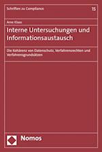 Interne Untersuchungen und Informationsaustausch