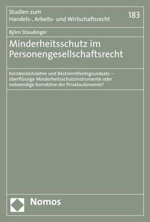 Minderheitsschutz im Personengesellschaftsrecht