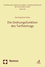 Die Ordnungsfunktion des Tarifvertrags