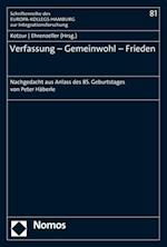 Verfassung – Gemeinwohl – Frieden