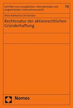 Rechtsnatur der aktienrechtlichen Gründerhaftung