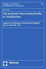 Die konkrete Normenkontrolle in Strafsachen