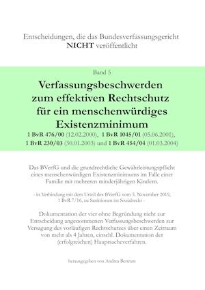 Verfassungsbeschwerde zum effektiven Rechtschutz für ein menschenwürdiges Existenzminimum