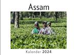 Assam (Wandkalender 2024, Kalender DIN A4 quer, Monatskalender im Querformat mit Kalendarium, Das perfekte Geschenk)