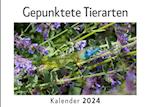 Gepunktete Tierarten (Wandkalender 2024, Kalender DIN A4 quer, Monatskalender im Querformat mit Kalendarium, Das perfekte Geschenk)