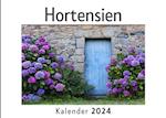 Hortensien (Wandkalender 2024, Kalender DIN A4 quer, Monatskalender im Querformat mit Kalendarium, Das perfekte Geschenk)