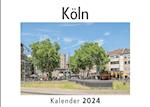 Köln (Wandkalender 2024, Kalender DIN A4 quer, Monatskalender im Querformat mit Kalendarium, Das perfekte Geschenk)