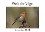Welt der Vögel (Wandkalender 2024, Kalender DIN A4 quer, Monatskalender im Querformat mit Kalendarium, Das perfekte Geschenk)