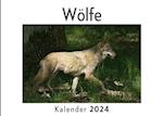 Wölfe (Wandkalender 2024, Kalender DIN A4 quer, Monatskalender im Querformat mit Kalendarium, Das perfekte Geschenk)
