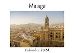 Malaga (Wandkalender 2024, Kalender DIN A4 quer, Monatskalender im Querformat mit Kalendarium, Das perfekte Geschenk)