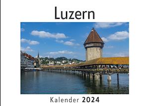 Luzern (Wandkalender 2024, Kalender DIN A4 quer, Monatskalender im Querformat mit Kalendarium, Das perfekte Geschenk)