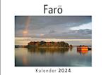 Farö (Wandkalender 2024, Kalender DIN A4 quer, Monatskalender im Querformat mit Kalendarium, Das perfekte Geschenk)