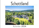 Schottland (Wandkalender 2024, Kalender DIN A4 quer, Monatskalender im Querformat mit Kalendarium, Das perfekte Geschenk)