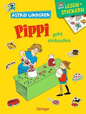 Lesen + Stickern. Pippi geht einkaufen