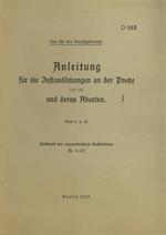 D 162 Anleitung für die Instandsetzungen an der Protze