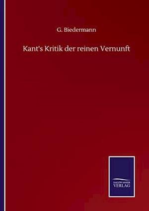 Kant's Kritik der reinen Vernunft