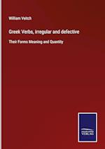 Greek Verbs, irregular and defective