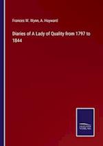 Diaries of A Lady of Quality from 1797 to 1844