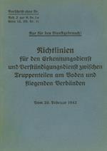 Merkblatt 18/11 - Richtlinien für den Erkennungsdienst und Verständigungsdienst zwischen Truppenteilen am Boden und fliegenden Verbänden