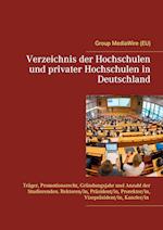Verzeichnis der Hochschulen und privater Hochschulen in Deutschland