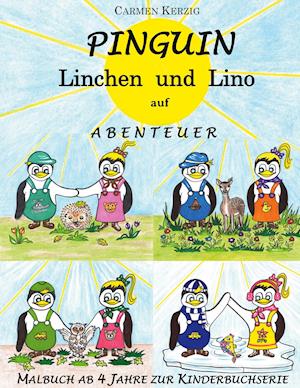 Malbuch zu Pinguin Linchen und Lino auf Abenteuer