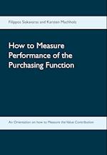 How to Measure Performance of the Purchasing Function