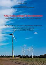 Aha, so also gelingt die Energiewende !! Begleitbuch = Wörterbuch + Sachbuch zugleich