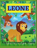 Leone - Libro da colorare per bambini