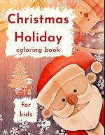 Christmas Holiday coloring book for kids 