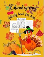 Thanksgiving activity book for kids