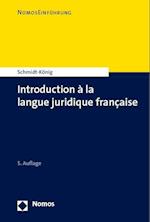 Introduction à la langue juridique française