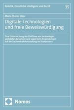 Digitale Technologien und freie Beweiswürdigung