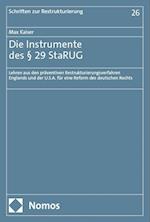 Die Instrumente des § 29 StaRUG