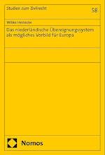 Das niederländische Übereignungssystem als mögliches Vorbild für Europa