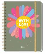 Love Spiral-Kalenderbuch A5 2024