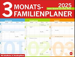 3-Monats-Familienplaner 2025