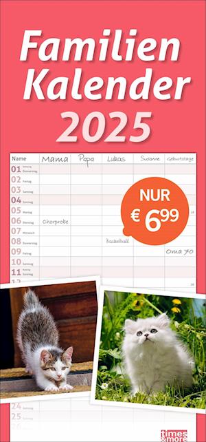 Katzen Familienplaner 2025