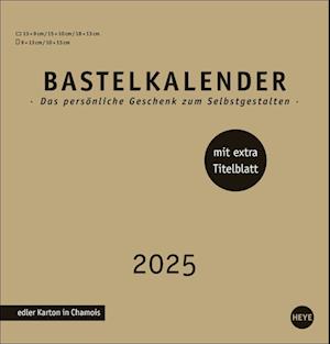 Premium-Bastelkalender gold mittel 2025