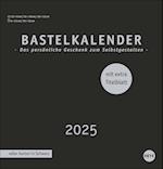 Premium-Bastelkalender schwarz mittel 2025