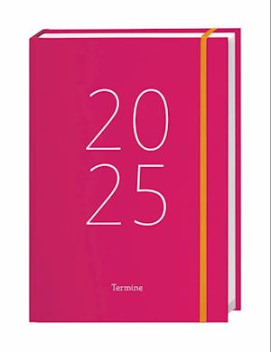 Tages-Kalenderbuch A6, pink 2025