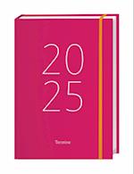 Tages-Kalenderbuch A6, pink 2025