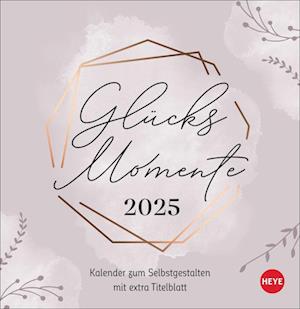 Kreativkalender zum Aufstellen Glücksmomente 2025